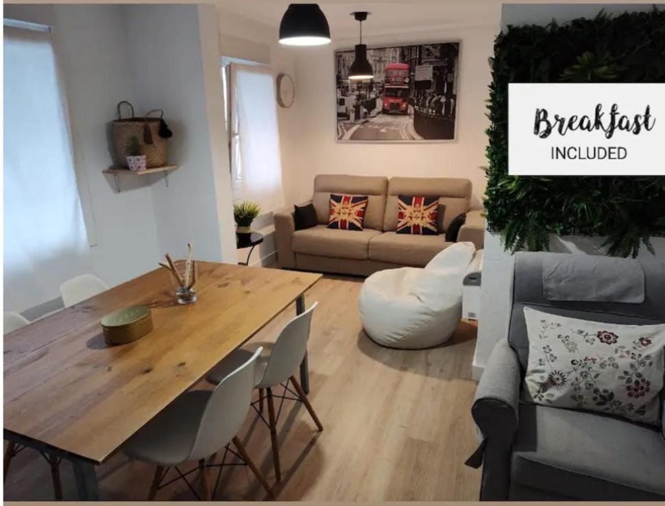 Apartamento Entero Con Desayuno Incluido Y Parking Gratuito, A 3 Km De Playa Con Aire Acondicionado Muskiz Buitenkant foto